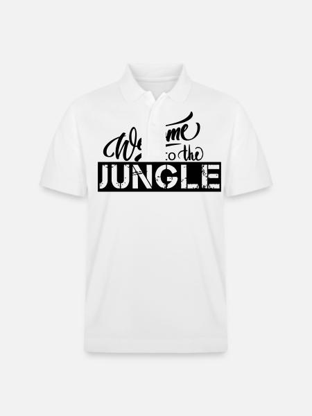 welcome to the jungle - Stanley/Stella Unisex Organic Polo Shirt PREPSTER - white