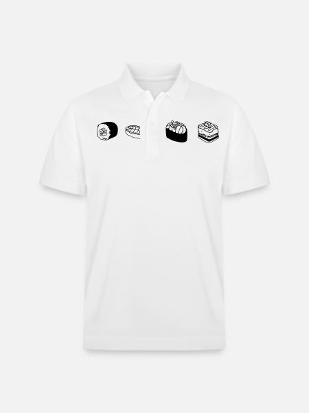 sushi - Stanley/Stella Unisex Organic Polo Shirt PREPSTER - white