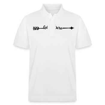 Adventure - Stanley/Stella Unisex Bio-Poloshirt PREPSTER - Weiß - Vorne - Roxy (174cm) & Andy (188cm)