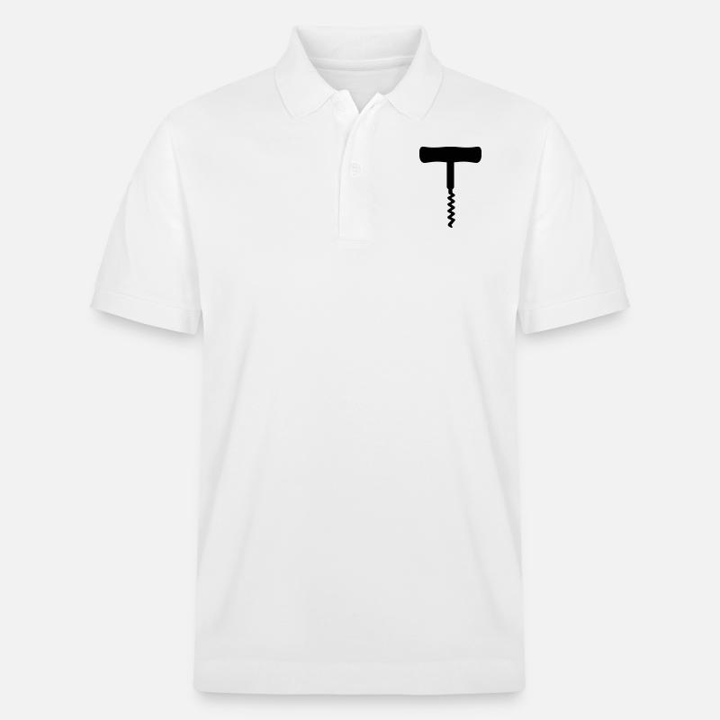 Korkenzieher - Stanley/Stella Unisex Bio-Poloshirt PREPSTER - Weiß
