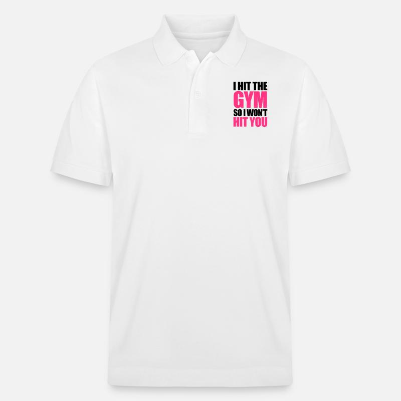 Gym - Stanley/Stella Unisex Bio-Poloshirt PREPSTER - Weiß