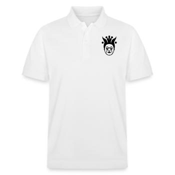 Clown - Stanley/Stella Unisex Bio-Poloshirt PREPSTER - Weiß - Vorne - Roxy (174cm) & Andy (188cm)