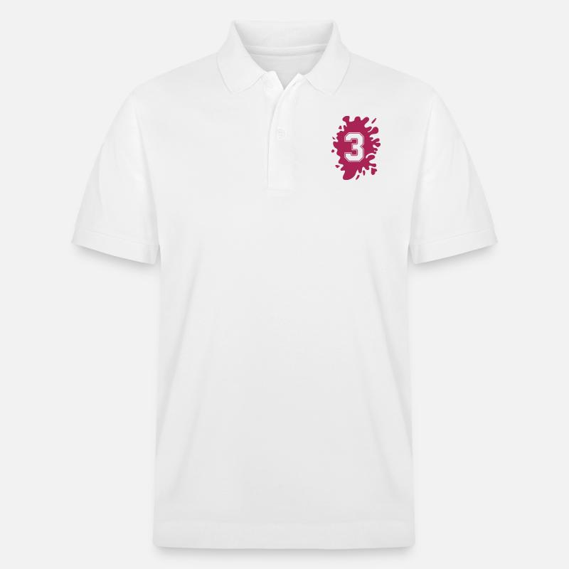 klecks 3 - Stanley/Stella Unisex Bio-Poloshirt PREPSTER - Weiß