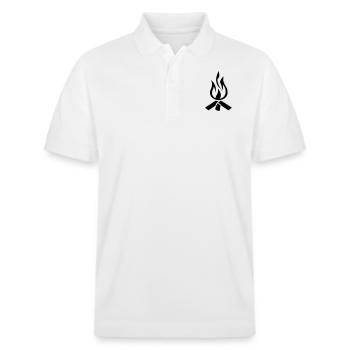 Feu de camp - Polo PREPSTER bio Stanley/Stella Unisexe - blanc - Devant - Roxy (174cm) & Andy (188cm)