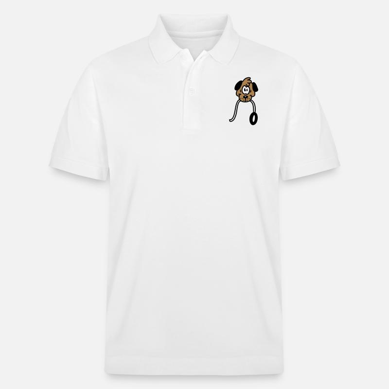 will Gassi gehen - Stanley/Stella Unisex Bio-Poloshirt PREPSTER - Weiß