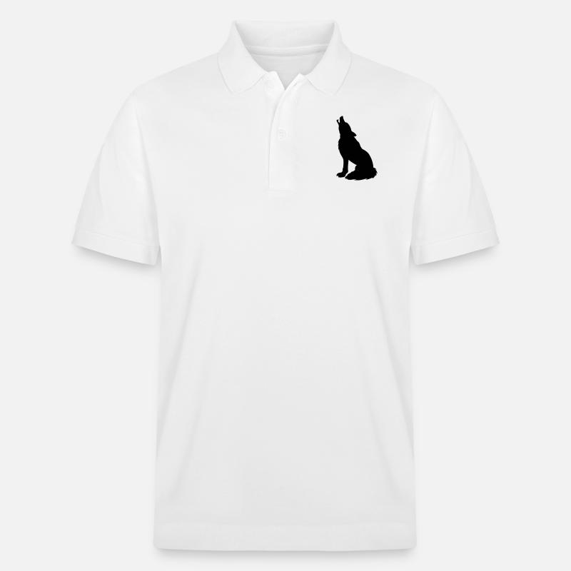 wolf_01 - Stanley/Stella Unisex Bio-Poloshirt PREPSTER - Weiß