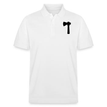 axe - Stanley/Stella Unisex Organic Polo Shirt PREPSTER - white - Front - Roxy (174cm) & Andy (188cm)