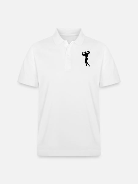 Adonis - A strong man - Stanley/Stella Unisex Organic Polo Shirt PREPSTER - white