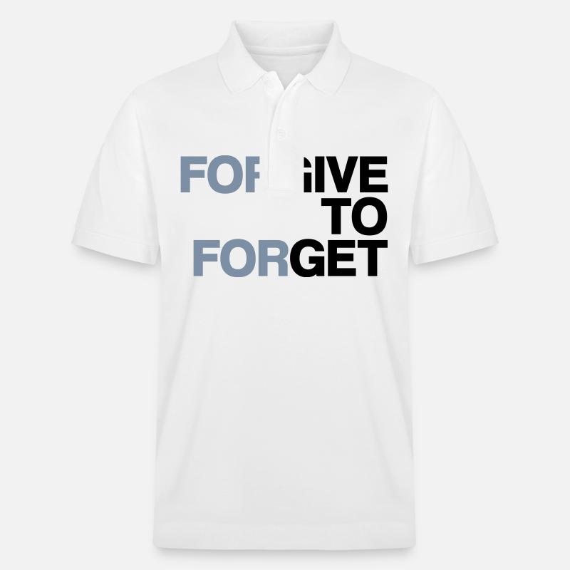 Forgive to forget - Stanley/Stella Unisex Bio-Poloshirt PREPSTER - Weiß