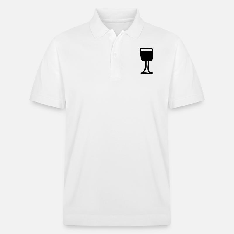 glas voll - Stanley/Stella Unisex Bio-Poloshirt PREPSTER - Weiß