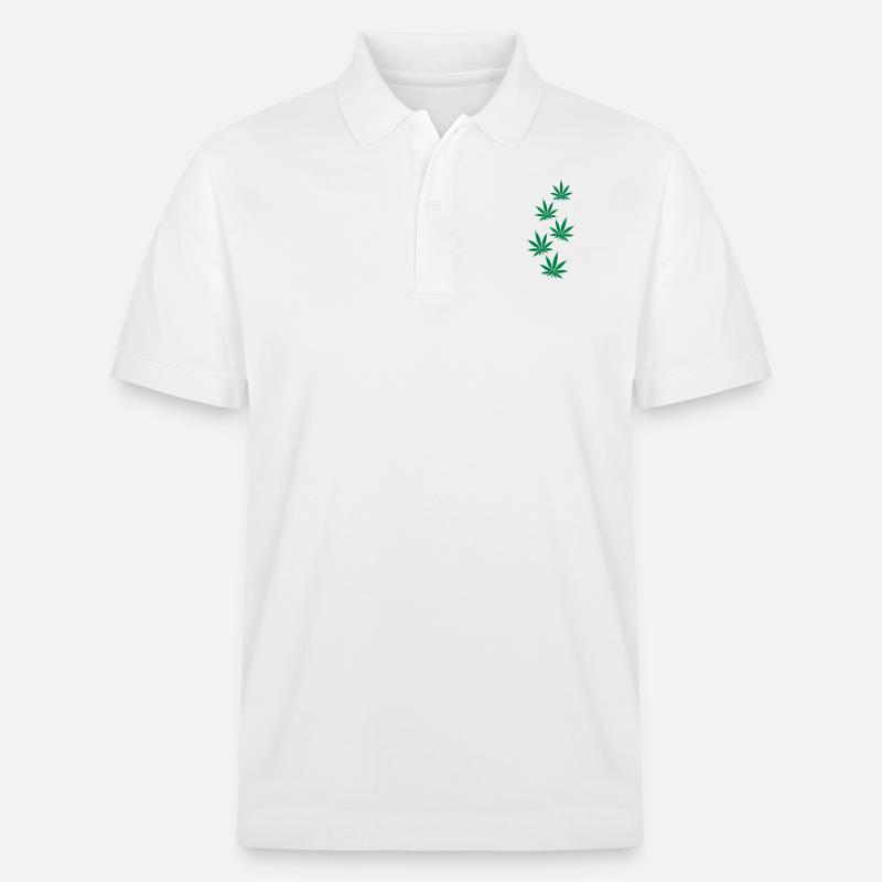 Marihuana - Stanley/Stella Unisex Bio-Poloshirt PREPSTER - Weiß