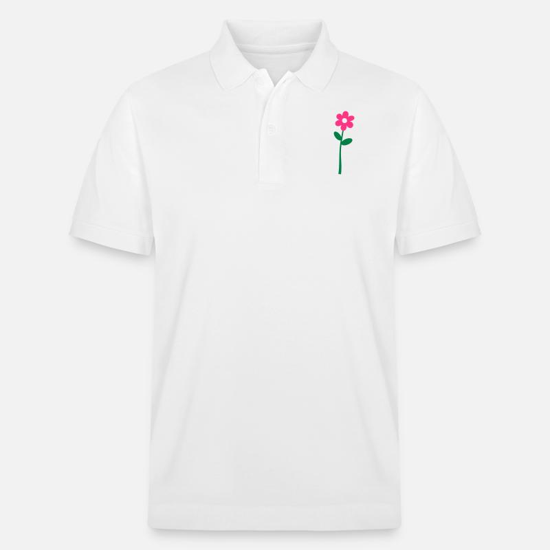 Flower - Polo PREPSTER bio Stanley/Stella Unisexe - blanc
