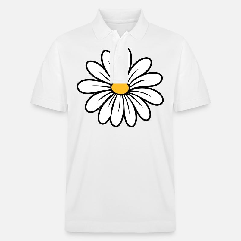 Gänseblümchen - Stanley/Stella Unisex Bio-Poloshirt PREPSTER - Weiß