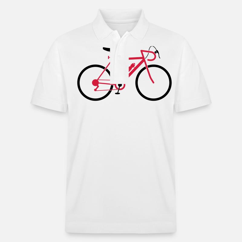 Un vélo de route rapide - Polo PREPSTER bio Stanley/Stella Unisexe - blanc