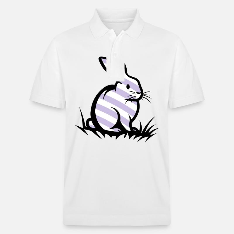 Lapin de Pâques Pâques - Polo PREPSTER bio Stanley/Stella Unisexe - blanc