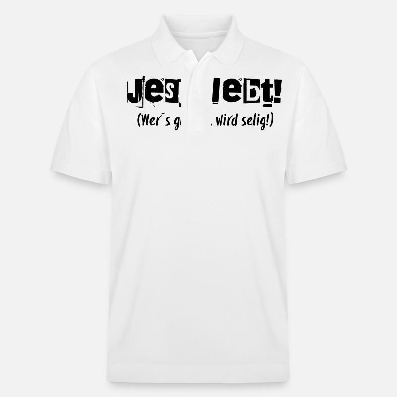 Jesus Lebt! - Stanley/Stella Unisex Bio-Poloshirt PREPSTER - Weiß