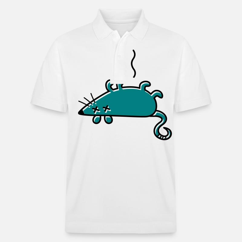 Eine tote Maus - Stanley/Stella Unisex Bio-Poloshirt PREPSTER - Weiß
