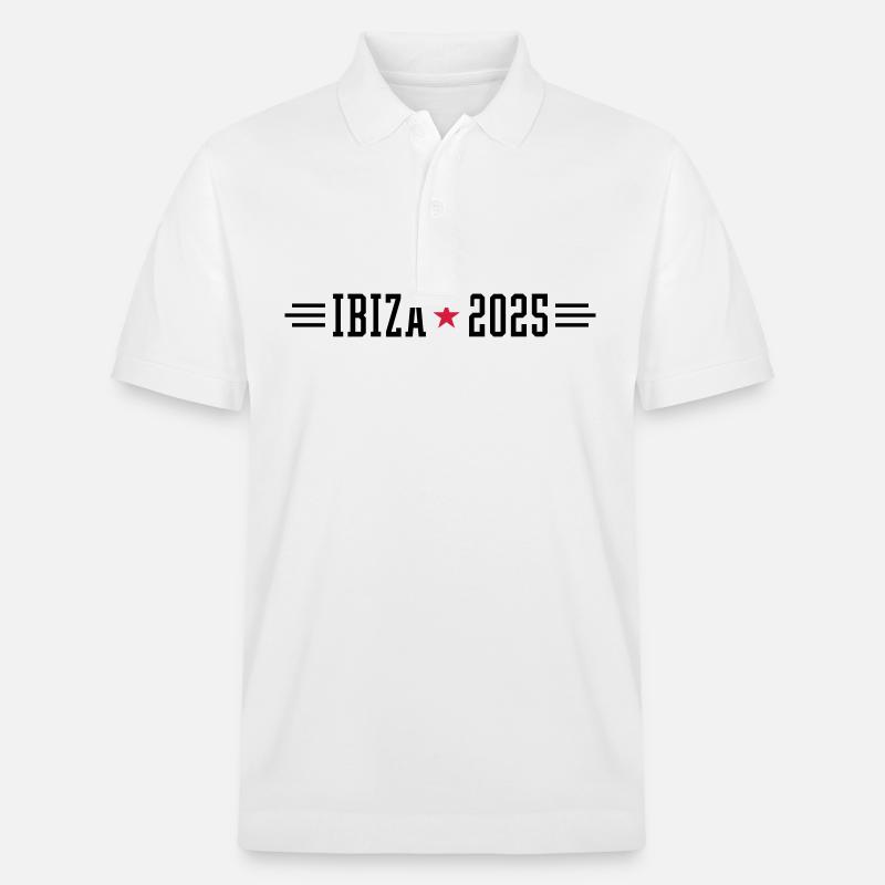 Ibiza 2025 - Stanley/Stella Unisex Bio-Poloshirt PREPSTER - Weiß