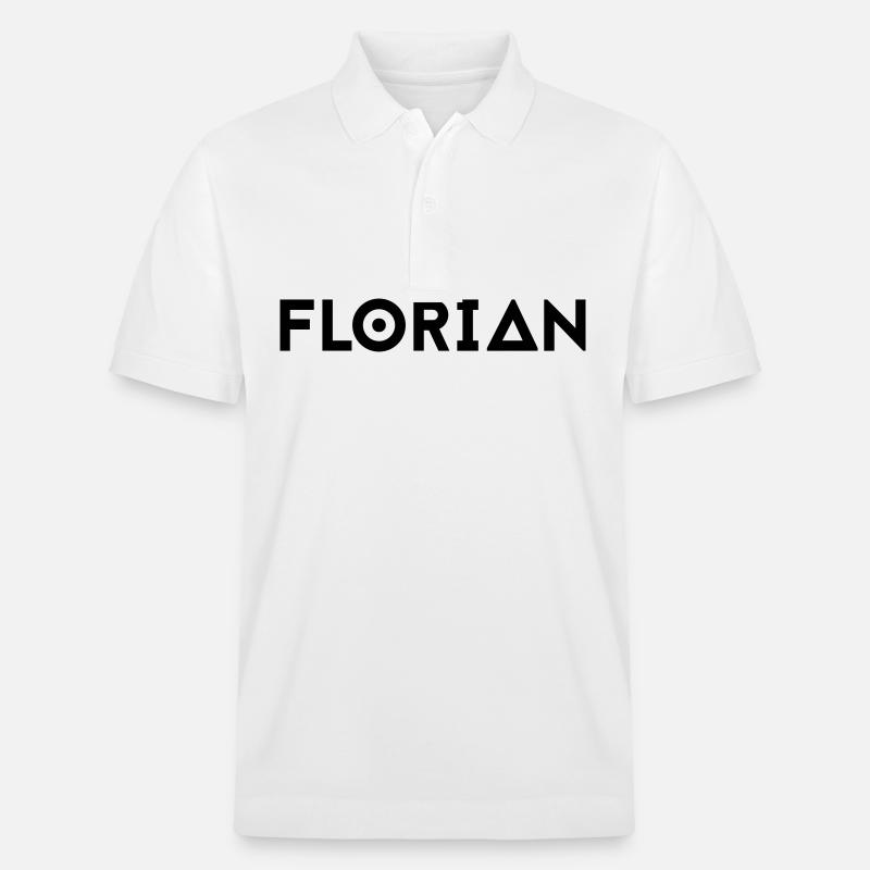 Prénom Florian - Polo PREPSTER bio Stanley/Stella Unisexe - blanc