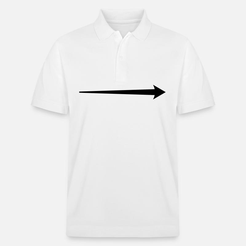 Motif de la flèche - Polo PREPSTER bio Stanley/Stella Unisexe - blanc