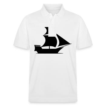 Bateau pirate - Polo PREPSTER bio Stanley/Stella Unisexe - blanc - Devant - Roxy (174cm) & Andy (188cm)