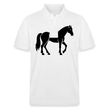 Cheval - Polo PREPSTER bio Stanley/Stella Unisexe - blanc - Devant - Roxy (174cm) & Andy (188cm)