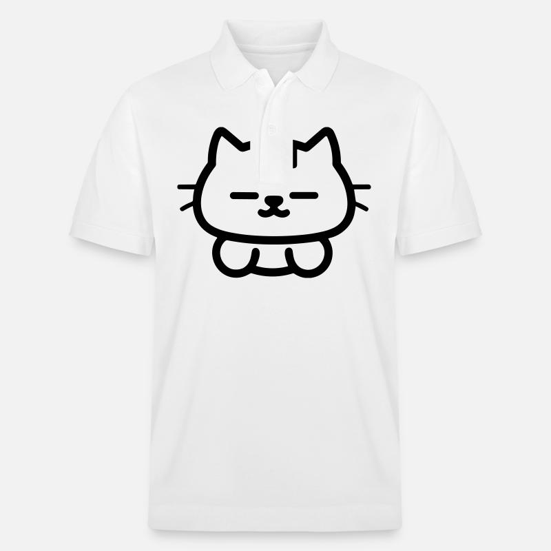 chat - Polo PREPSTER bio Stanley/Stella Unisexe - blanc