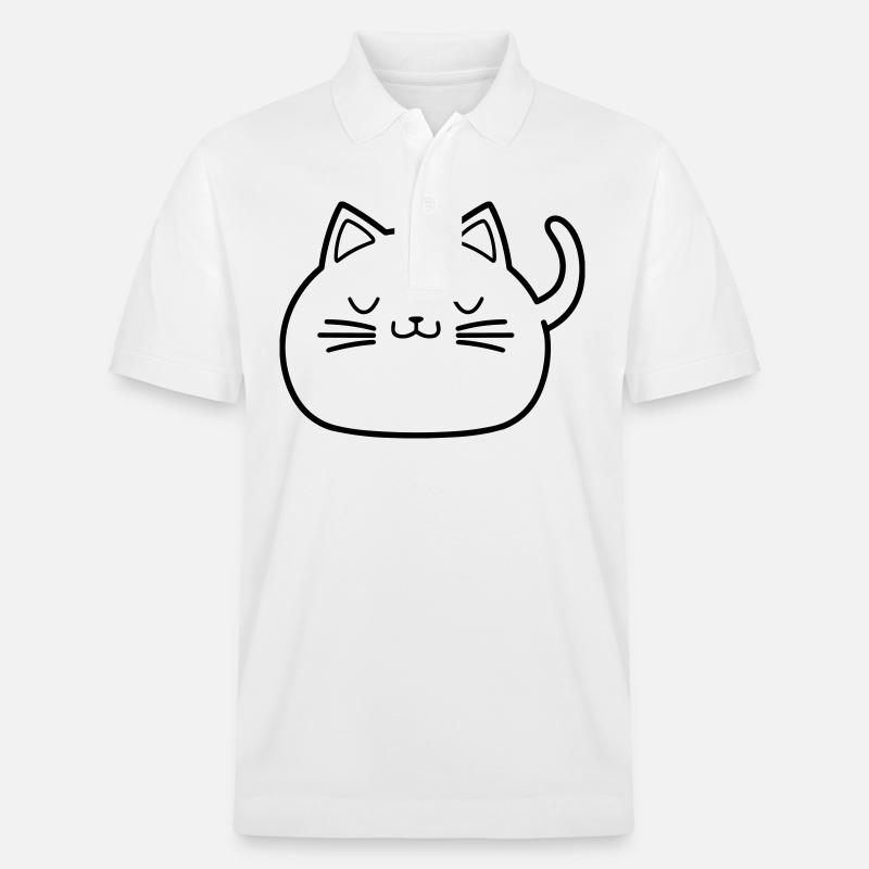 chat - Polo PREPSTER bio Stanley/Stella Unisexe - blanc