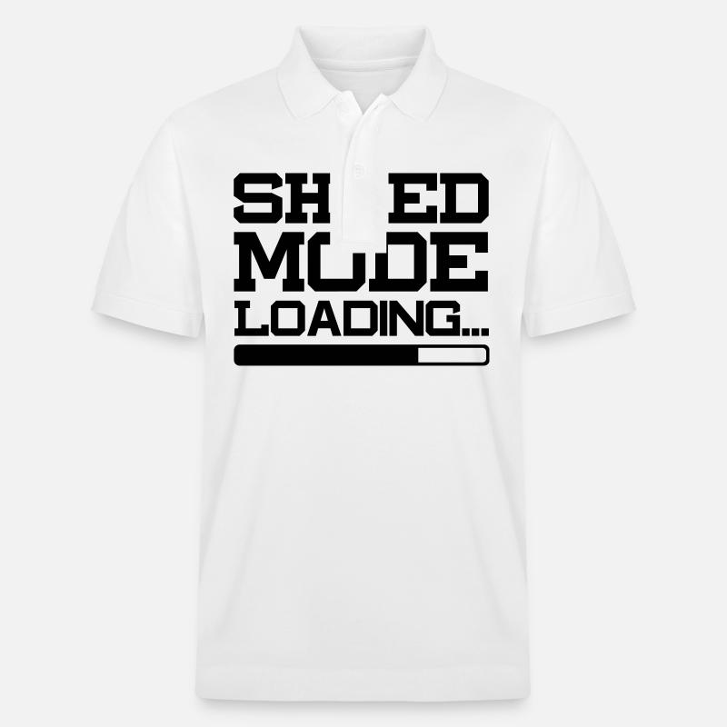 SHRED MODE LOADING - Stanley/Stella Unisex Bio-Poloshirt PREPSTER - Weiß