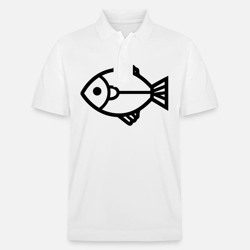 Fisch - Stanley/Stella Unisex Bio-Poloshirt PREPSTER - Weiß
