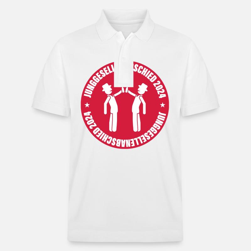 Junggesellenabschied 2024 - Stanley/Stella Unisex Bio-Poloshirt PREPSTER - Weiß
