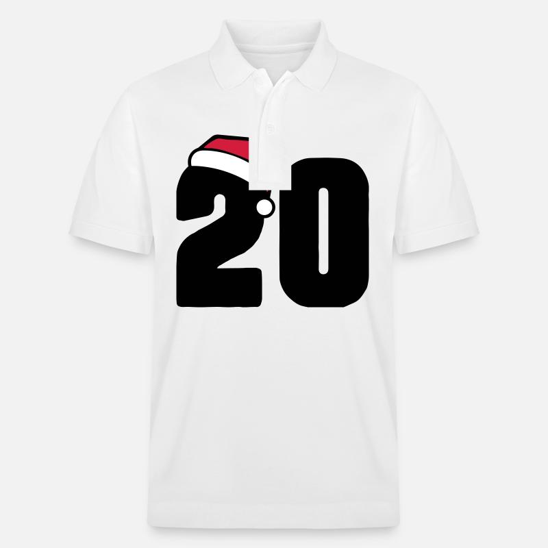 20 Numéro Noël - Polo PREPSTER bio Stanley/Stella Unisexe - blanc