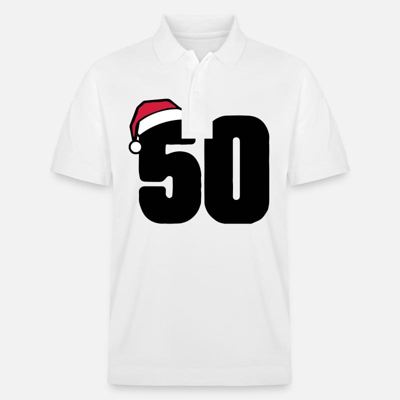 50 Numéro de Noël - Polo PREPSTER bio Stanley/Stella Unisexe - blanc