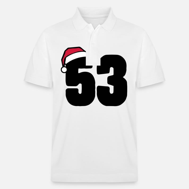 53 Numéro Noël - Polo PREPSTER bio Stanley/Stella Unisexe - blanc