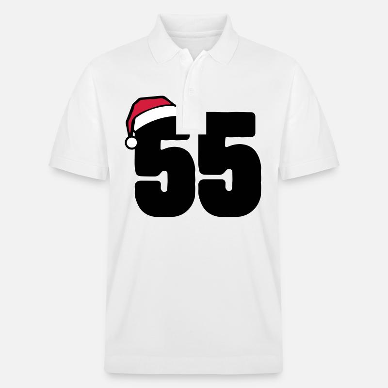 55 Numéro Noël - Polo PREPSTER bio Stanley/Stella Unisexe - blanc
