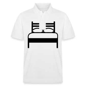 Bett - Stanley/Stella Unisex Bio-Poloshirt PREPSTER - Weiß - Vorne - Roxy (174cm) & Andy (188cm)