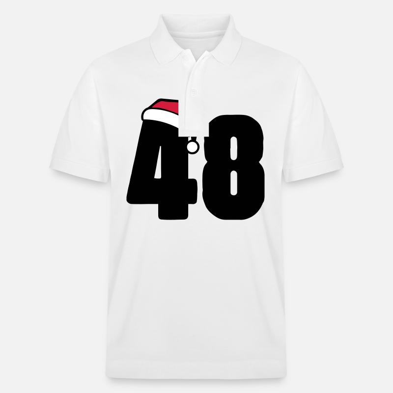 48 Numéro Noël - Polo PREPSTER bio Stanley/Stella Unisexe - blanc