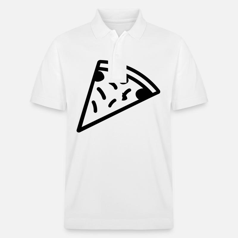 Pizzastück - Stanley/Stella Unisex Bio-Poloshirt PREPSTER - Weiß