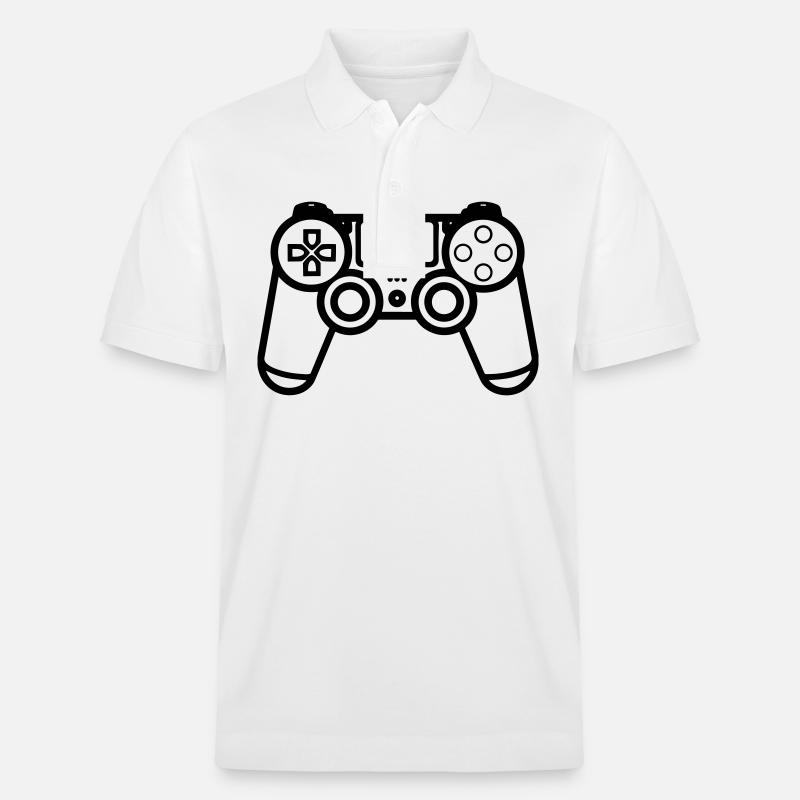 Controller für Videospiele - Stanley/Stella Unisex Bio-Poloshirt PREPSTER - Weiß
