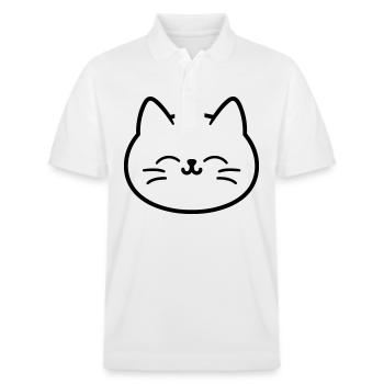 Kitten - Stanley/Stella Unisex Organic Polo Shirt PREPSTER - white - Front - Roxy (174cm) & Andy (188cm)