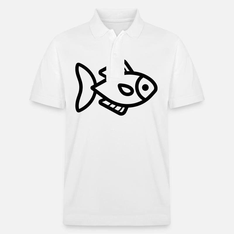 Poisson - Polo PREPSTER bio Stanley/Stella Unisexe - blanc
