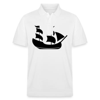 Bateau pirate - Polo PREPSTER bio Stanley/Stella Unisexe - blanc - Devant - Roxy (174cm) & Andy (188cm)