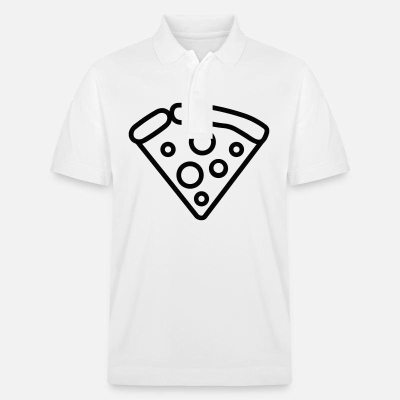 Pizzastück - Stanley/Stella Unisex Bio-Poloshirt PREPSTER - Weiß