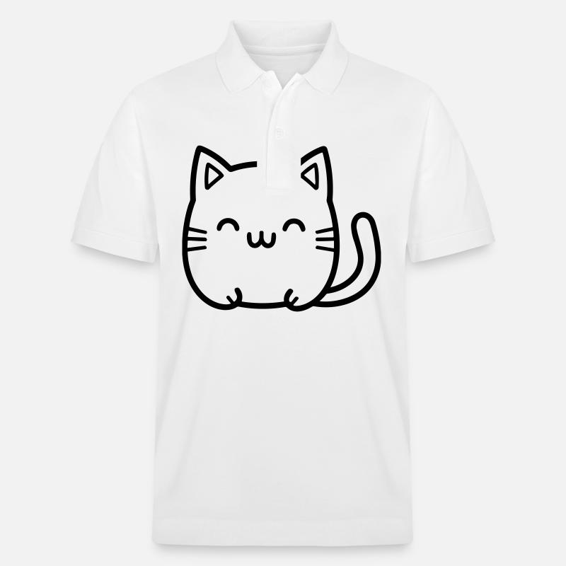 chat - Polo PREPSTER bio Stanley/Stella Unisexe - blanc