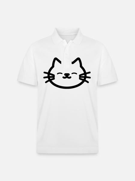 cat - Stanley/Stella Unisex Organic Polo Shirt PREPSTER - white
