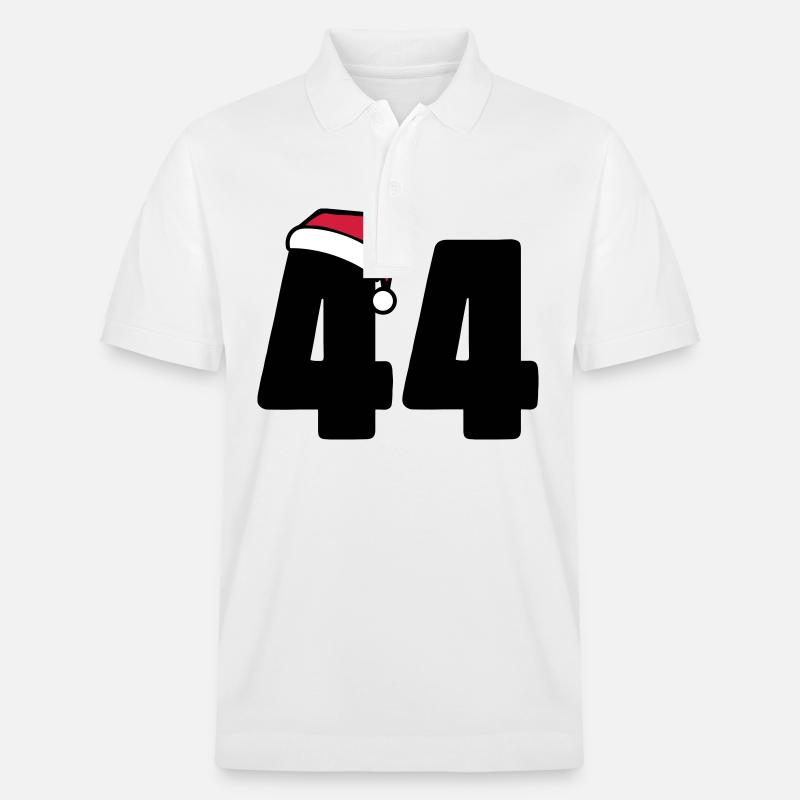 44 Numéro Noël - Polo PREPSTER bio Stanley/Stella Unisexe - blanc