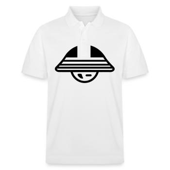fliegende Untertasse - Stanley/Stella Unisex Bio-Poloshirt PREPSTER - Weiß - Vorne - Roxy (174cm) & Andy (188cm)