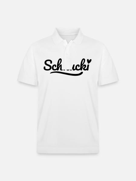 Schnucki Schrift Herz - Stanley/Stella Unisex Bio-Poloshirt PREPSTER - Weiß