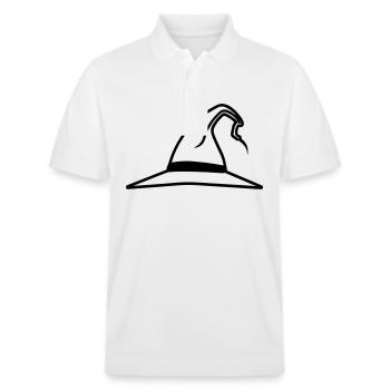 Magischer Hut - Stanley/Stella Unisex Bio-Poloshirt PREPSTER - Weiß - Vorne - Roxy (174cm) & Andy (188cm)