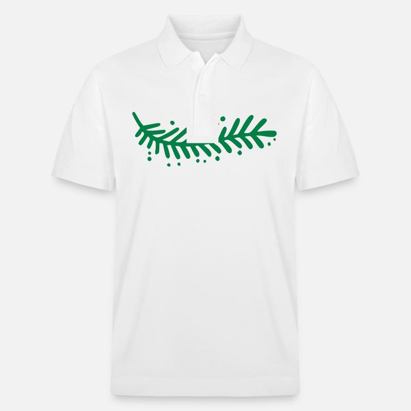 Branche de sapin - Polo PREPSTER bio Stanley/Stella Unisexe - blanc